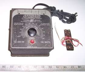 535-191 Jefferon Electic Co Big Power For Older Trains Prewar 150 Watt Metal Transformer Lionel Af Mth Marx