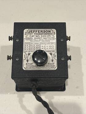 535-181 Jefferson Electric Company Toy Transformer