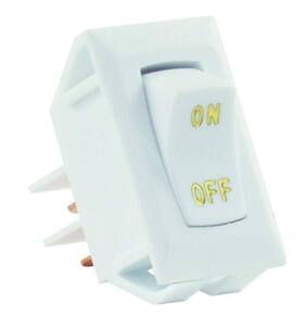 12585 Jr Products White Spst Labeled On/off Switch 1 Count Pack Of