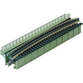 Kat20-473 Kato N Scale 15 Deg Unitrack Curved Girder Bridge - Light Green