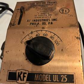 Ul-25 Kf Industries Philadelphia Ho Trains Transformer. Model Ul25. Tested. Works