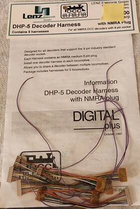 Dhp-5 Lenz Decoder Harness With Nmra Plug