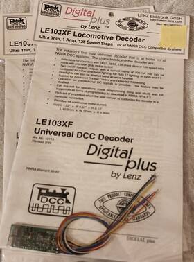 Le103xf Lenz - Digital Plus Locomotive Decoder New In Package -lot 10