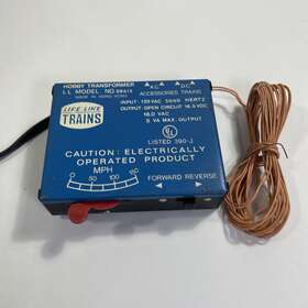08615 Life-like Vintage Ho Hobby Train Transformer Ll Model No. Several Ft Wire