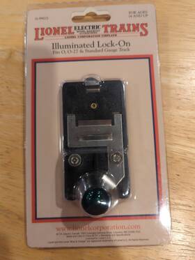 11-99021 Lionel Electric Trains Illuminated Lock-on Fits 0-27 And Standard Gauge Nip