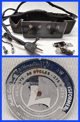 34561 Lionel Vintage Post War Zw Lower Half Transformer Case And Steel Badge Train Sign