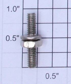 T-159 Lionel O Gauge #8-32 Transformer Dual Threaded Binding Post With Nut 50
