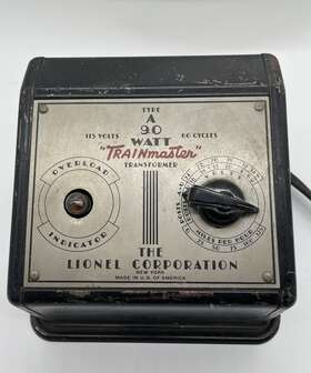 Lionel Type A 90 Watt Trainmaster Inch Transformer