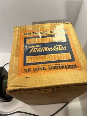 Zw-275w Lionel Type Train Master Transformer Untested Estate Item As Is