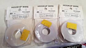 H12001045 M Rklin Hookup Wire 22 Awg Solid Rated 300v 80 Degrees C 1/64 Pvc - 3 Packs Aa-936