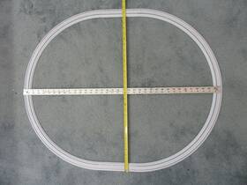 29124 Marklin Ho - Faux Snow C Track Oval 36ft X 30 Inch 12 Curves And 2 Straight Nib