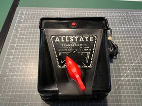 1859-as Marx Scarce Sears Allstate No. 1859as 150 Watt Big Train Transformer Works