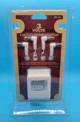 289-4001 Master Force Power Adaptor 3 Volt With 4 Outlets