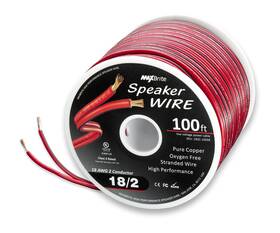 182c-100sr Maxbrite 100 Ft. 18 Gauge Stranded Flexible Dual Conductor Bonded Zip Cord Wire Oxyge