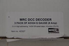 Ad324 Mrc 019571813278 Dcc Decoder 3 Pack 8 Amp Multi-speed 4 Function 2/4 Digit Address
