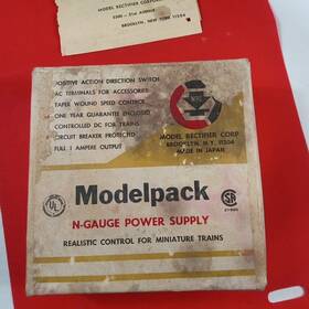 1222 Mrc Vintage Modelpack #1222 N Gauge Power Supply. Tested