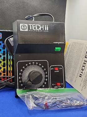 Mrc 949491535474 Vntg Tech Ii 2 Railpower 1400 Model Train Control With Box Used See Photos