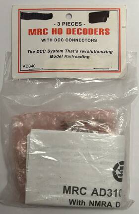 14-ad340 Mrc Ad340 Three 3 Dcc Decoder Model Ad310 With Nmra Connector By Title Ts