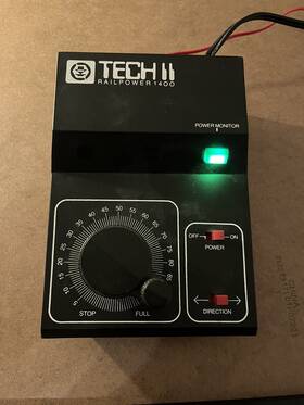Pwr1400 Mrc Tech Ii Rail Power 1400 Train Hobby Transformer Made In Usa With Box Powers Up