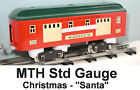 10-5077 Mth Baggage Car " Christmas "santa 332 Standard Gauge