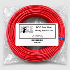 524-283 Nce Dcc Nce0283 Main Bus Wire Red 100 Feet 14 Awg