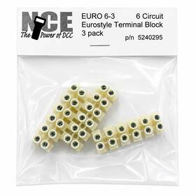 524-295 Nce Dcc Nce0295 Euro 6-3 Terminal Strip 3-pack