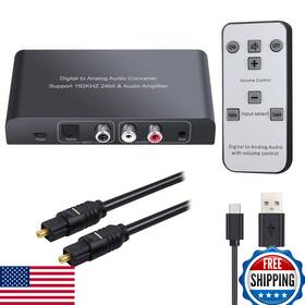 B07g2bcdb9 Neoteck 192khz Digital To Analog Audio Converter With Ir Remote Control Dac Con