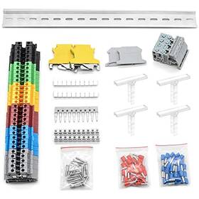 Xs-dz-001 New.sunny Terminal Block Kit Red And Yellow Blue Black Green Grey
