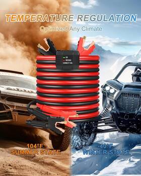 Kbc001-fba001m  Noone Heavy Duty 25 Ft Battery Booster Cable Emergency Power Jumper 500 Amp