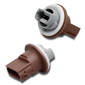 Poldpcz2404br Polcatay Poldpcz2404br- 2 Pcs Turn Signal Socket Insulated Waterproof 3156 3157 Bulb Connector 3 Pin