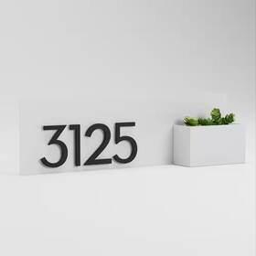 Post & Porch 313102833804 Vista View Rectangle Address Planter
