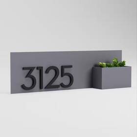 Post & Porch 744110160086 Vista View Rectangle Address Planter