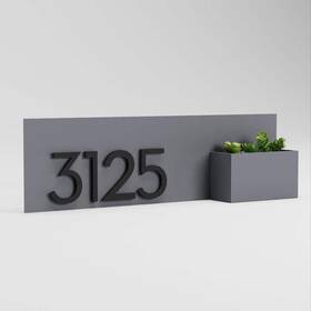 Post & Porch 850059529423 And Vista View Rectangle Address Planter