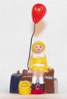 Pride Railroad Suitcases Girl Balloon Figurine Lines Scarce Glass Art