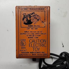 Eer1 Riggen Model 3300 Hobby Transformer 12 Vdc 1.0 Amp