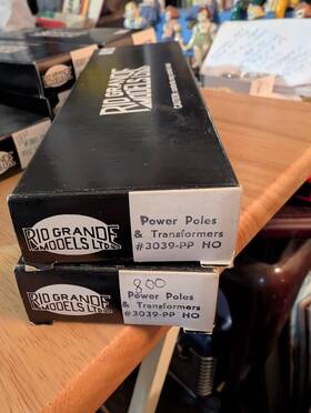 3039pp Rio Grande H O Scale Model Riogrande Train/railroad Pr Kits Power Poles Transformer #3039pp