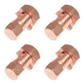 6910-cobc-10-4 Rlecs 4pcs Copper Open Bolt Wire Clamp Power Fittings Are Used To Tj-10