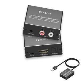 B0cb8qy7ly Ryxn Rca 3.5mm To Optical Hdmi Audio Converter Usb Spdif Toslink Adapter