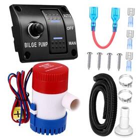 Fas-saysurey-0899 Saysurey Automatic Bilge Pump Boat 12v 24v 3 Way Switch Panel With Built In