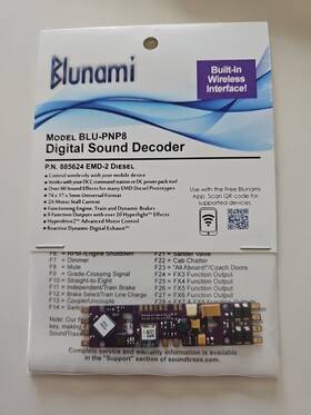 Blu-pnp8 Soundtraxx 885624 Blunami Emd-2 Diesel Sound Decoder Ho Scale