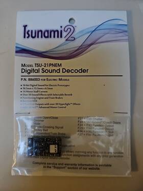 Tsu-21pnem Soundtraxx 886003 Tsunami 2 Electric Models Dcc Sound Decoder 21 Pin