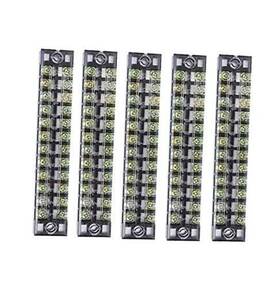 Sh-a07-3011 Summer-home 5pcs 15a 600v 12 Position Covered Dual Row Screw Terminal Barrier