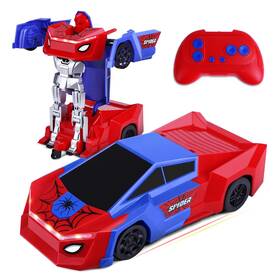 Sumsoltic Zdd-us-100253 Remote Control Transformer Car With One-button Deformation And 360 Rotatio
