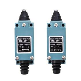 Szliyands Me-8111 Silver Contact Limit Switch Plunger Momentary 1nc 1no 2pcs
