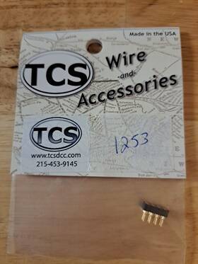1253 Tcs Dcc Decoder Extension Plug / Socket