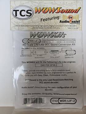 Wdk-lif-2 Tcs 1742 Dcc Wowkit Wowsound Decoder Life-like Emd Gp38-2