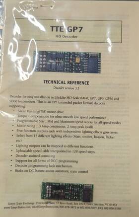 Tte-gp7 Tonys Train Xchange Tte Gp7 Ho Extended Packet Format Decoder