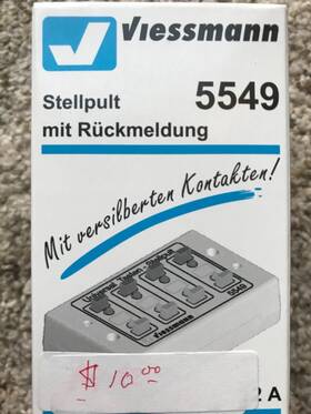 278451 Viessmann 026602055497 N / H0 5549 Universal Tasten-stellpult R Ckmeldef Hig #81#
