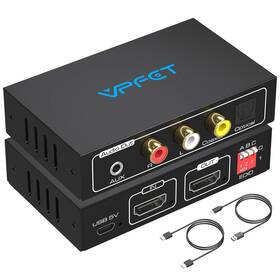 B09sd7y5s5 Vpfet Hdmi Audio Extractor 4k Splitter Optical 3.5mm Aux Coaxial