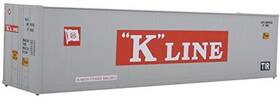 949-8351 Walthers - Life Like Scenemaster Ho Scale Model Of K-line Grey Red White 40ft Hi Cube